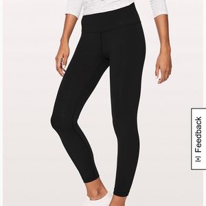 lululemon high rise wunder under 7/8